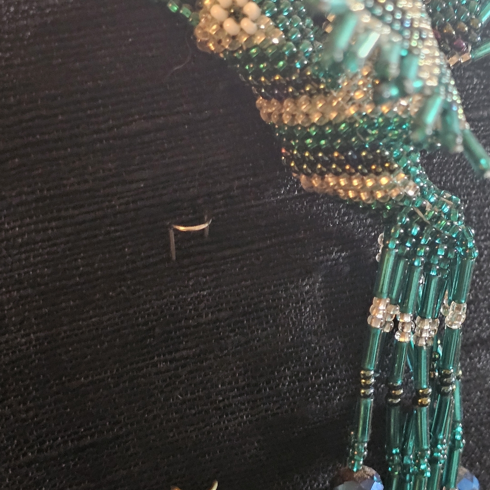 Beaded Hummingbird Brooch - Picture 3 of 10